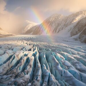 Arctic Glacier Rainbow Wallpaper - Ice Mountains 4K