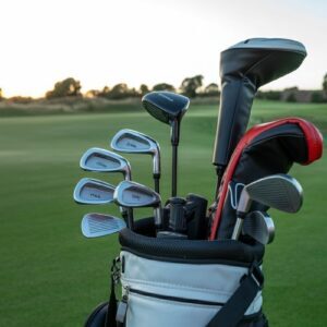 Golf Clubs in Bag at Sunset - Free Download 4K