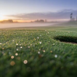 Golf Green Hole Sunrise Wallpaper - Free Download 4K