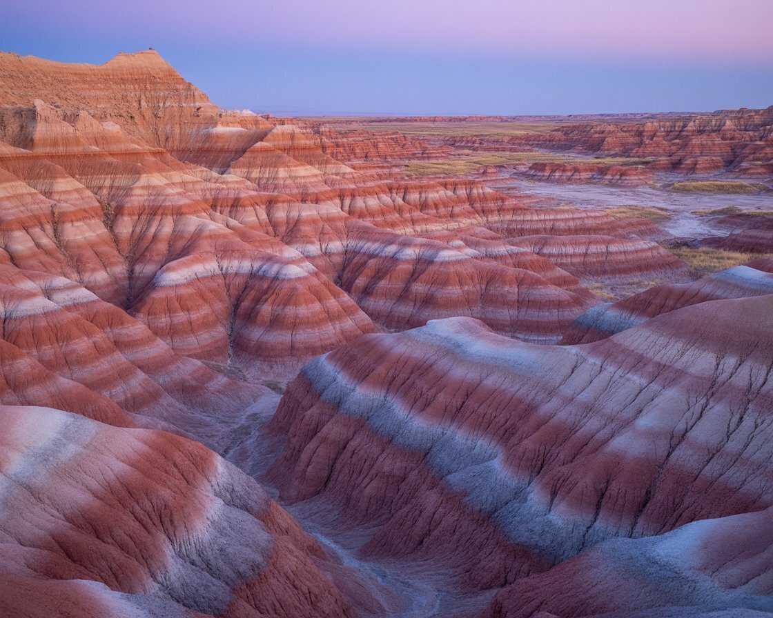 Utah Badlands Wallpaper - Striped Rocks 4K Sunset