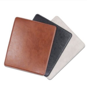 Compatible with Apple, Anti-slip Mouse Pad Leather Gaming Mice Mat Desk 200x240mm Comfortable For Home Office Laptop PC MacBook