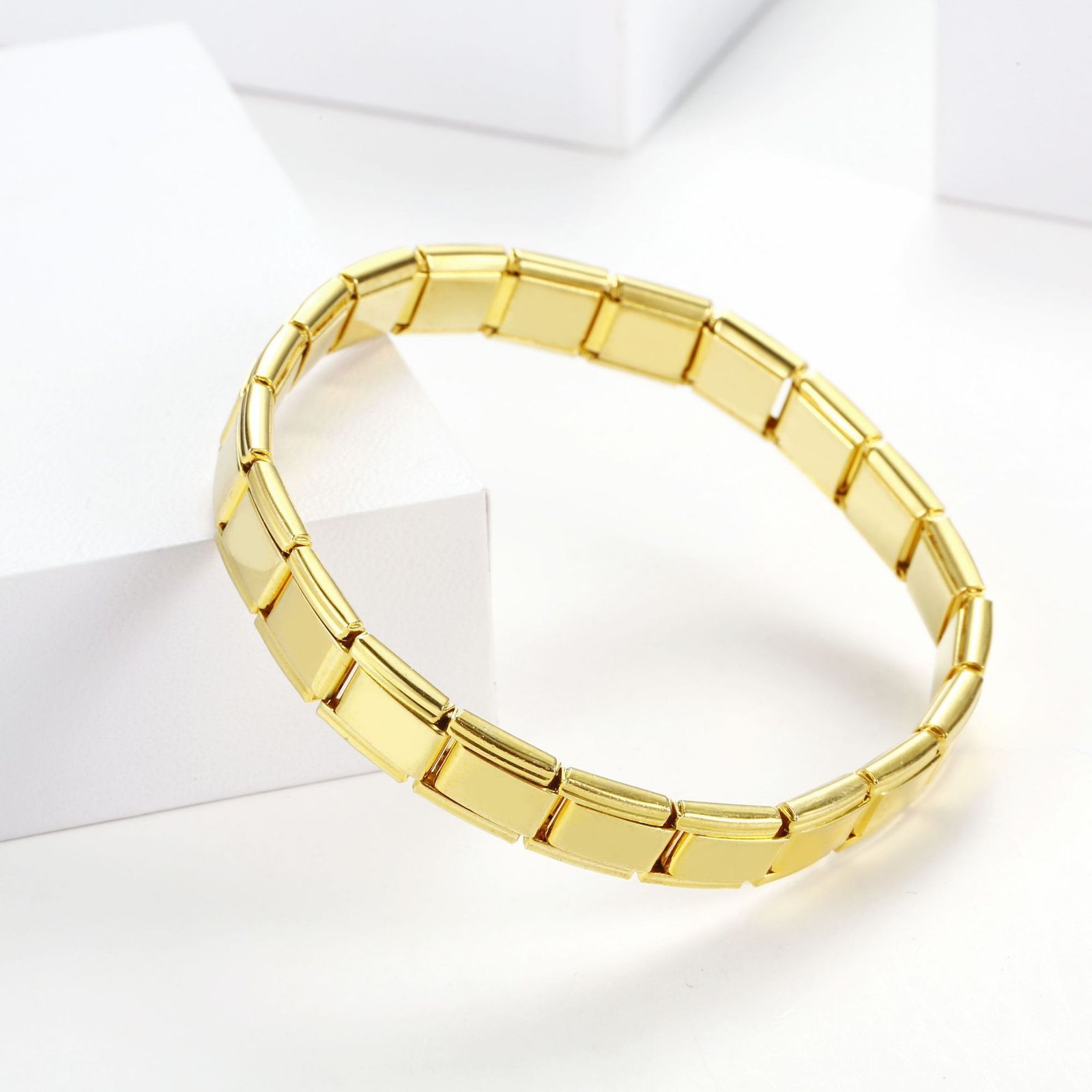 Punk Minimalist Stainless Steel Spring Bracelet Jewelry - Image 3