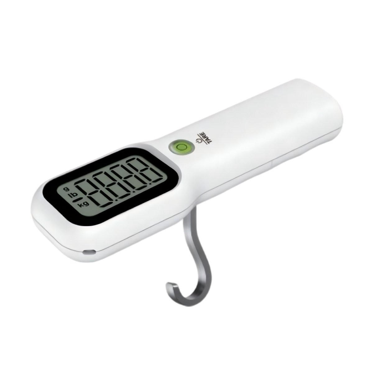 Portable Digital Luggage Scale With Retractable Hook, High-Precision Travel Suitcase Weight Scale With LCD Display, White - Image 2