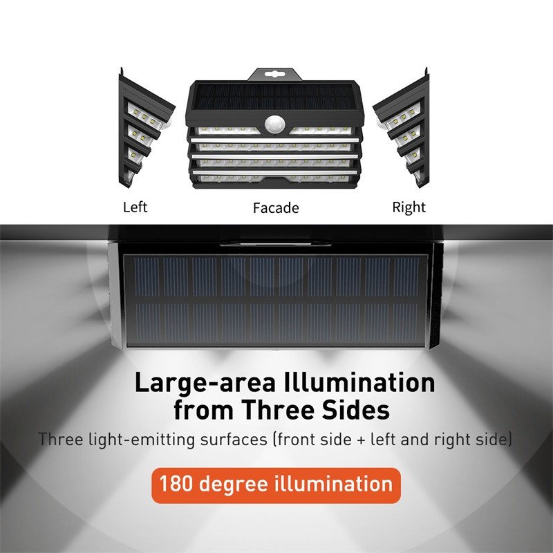 LED Solar Light Outdoor Solar Garden Lights Motion Sensor Wall Lamp Waterproof Solar Powered Garden Landscape Lawn Lamp - Image 3