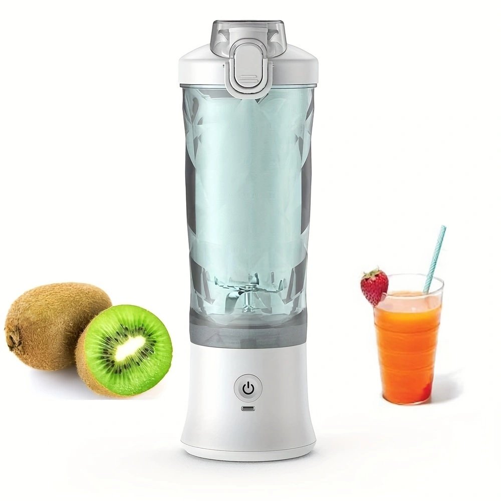 Portable Blender 600ML Electric Juicer Fruit Mixers 4000mAh USB Rechargeable Smoothie Mini Blender Personal Juicer Colorf - Image 9