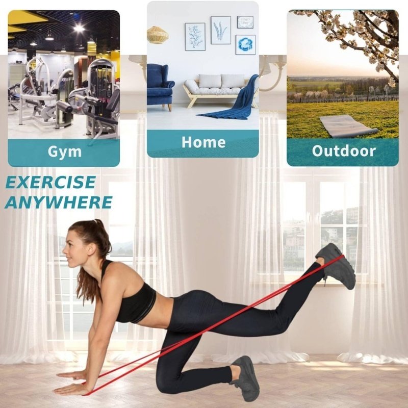 Resistance Bands Heavy Duty Set Gym Exercise Assisted Pull Up Fitness Workout - Image 3