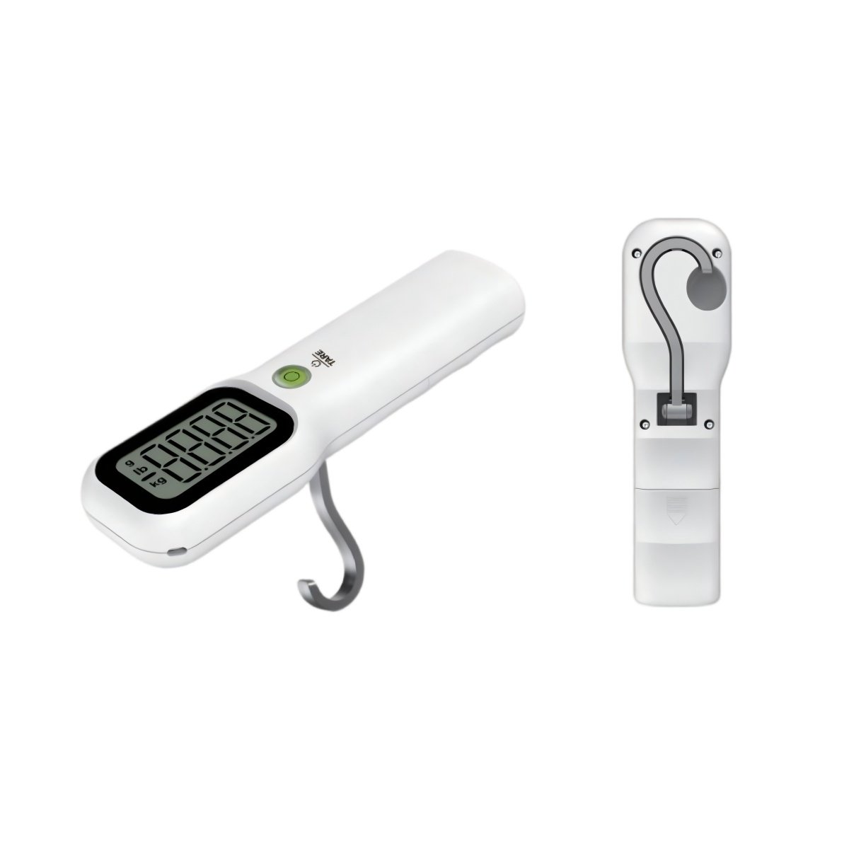 Portable Digital Luggage Scale With Retractable Hook, High-Precision Travel Suitcase Weight Scale With LCD Display, White - Image 3